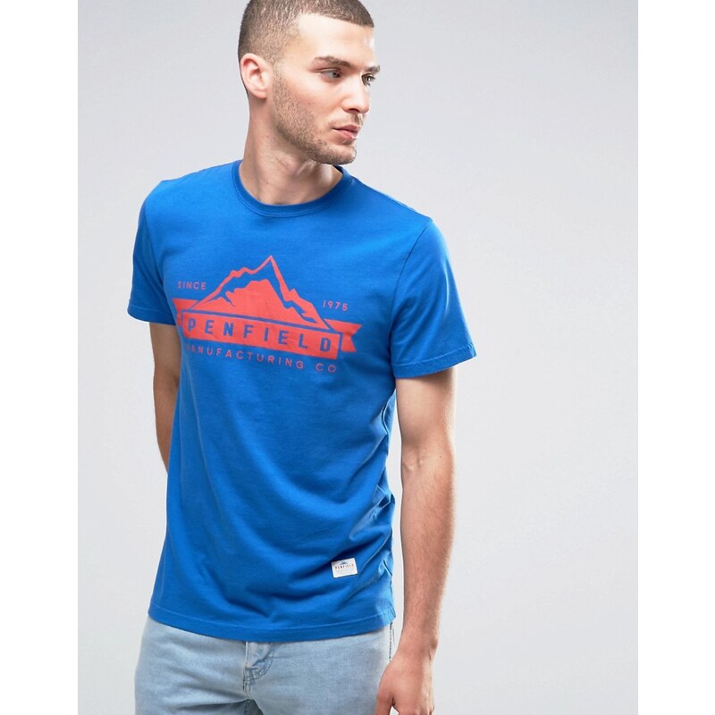 Penfield - T-shirt avec logo montagne - Bleu