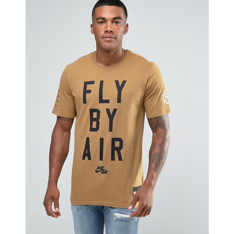 Nike - Air 822648-245 - T-shirt - Beige - Vert