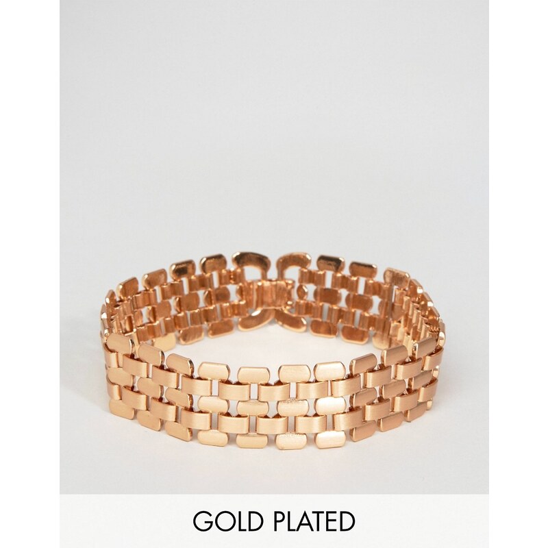 Pilgrim - Gros bracelet plaqué or - Doré