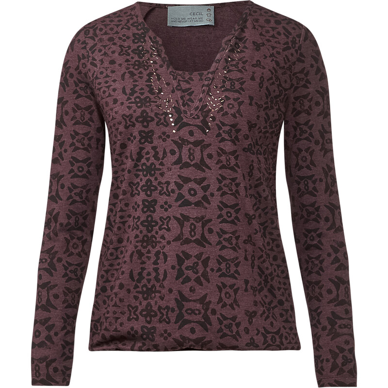 Cecil - Tee-shirt tunique longsleeve - maroon red