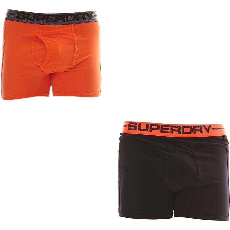 Superdry Lot de 2 Boxers - orange