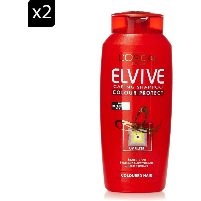 L'Oréal Paris Elseve colour protect - Lot de 2 shampoings - 200 ml