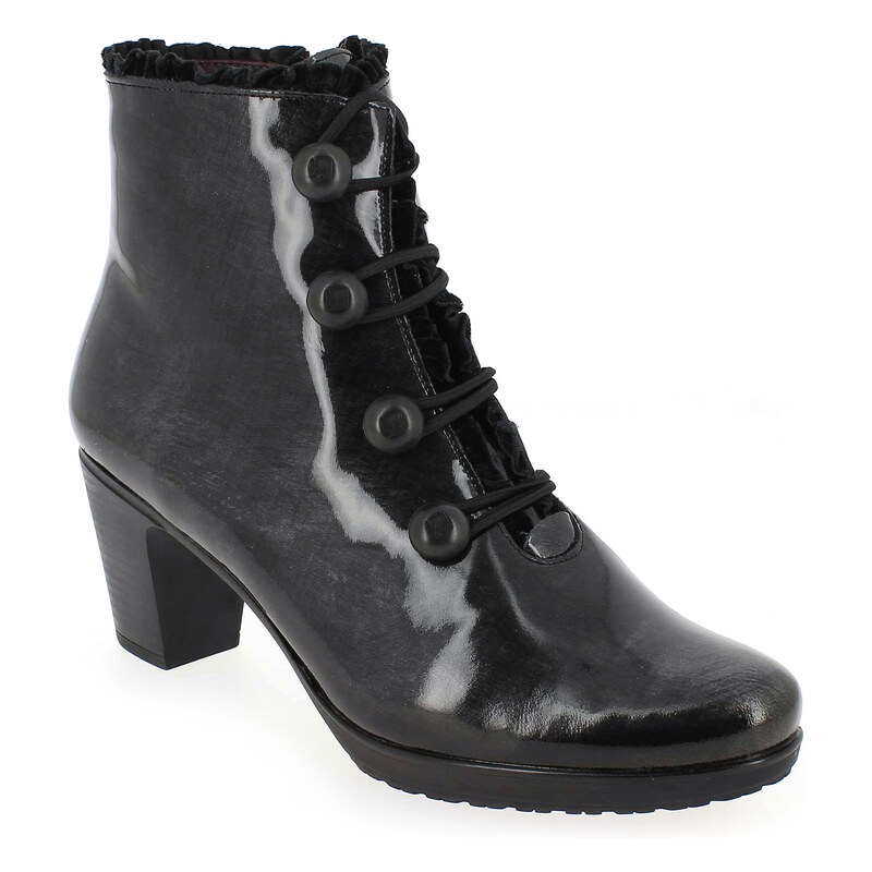 Boots Jose Saenz 5176 BEATRIZ Noir pour Femme en Cuir vernis - Promo