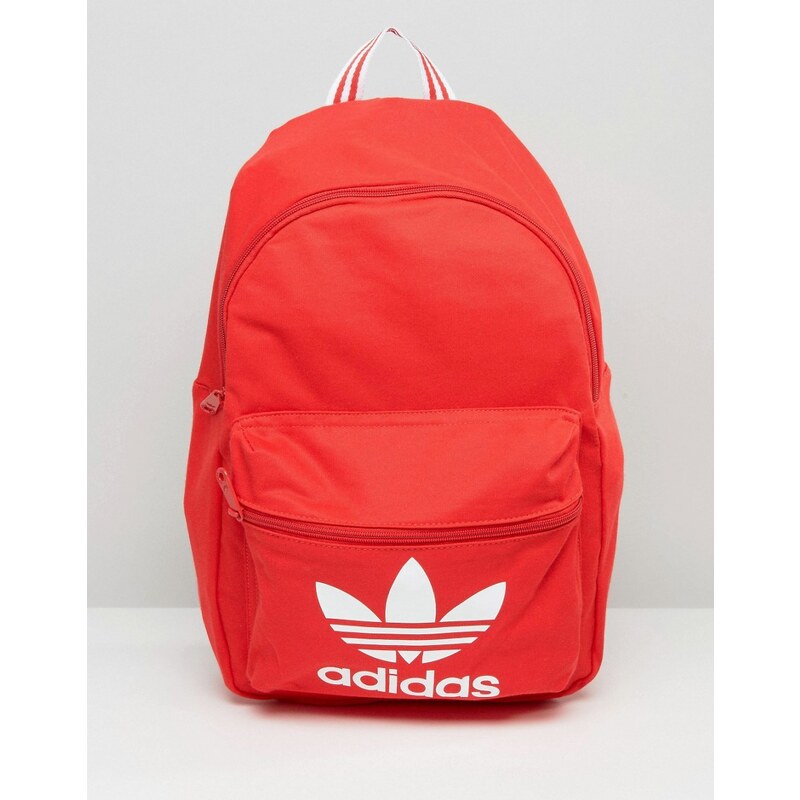 Adidas Originals - Sac à dos avec logo trèfle - Rouge