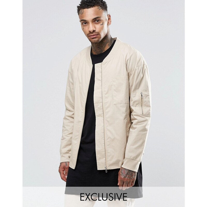 Underated - Chemise façon bomber - Taupe