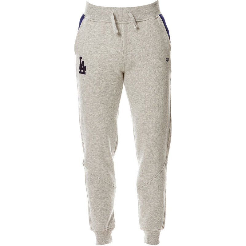 New Era Pantalon de jogging en coton mélangé - gris
