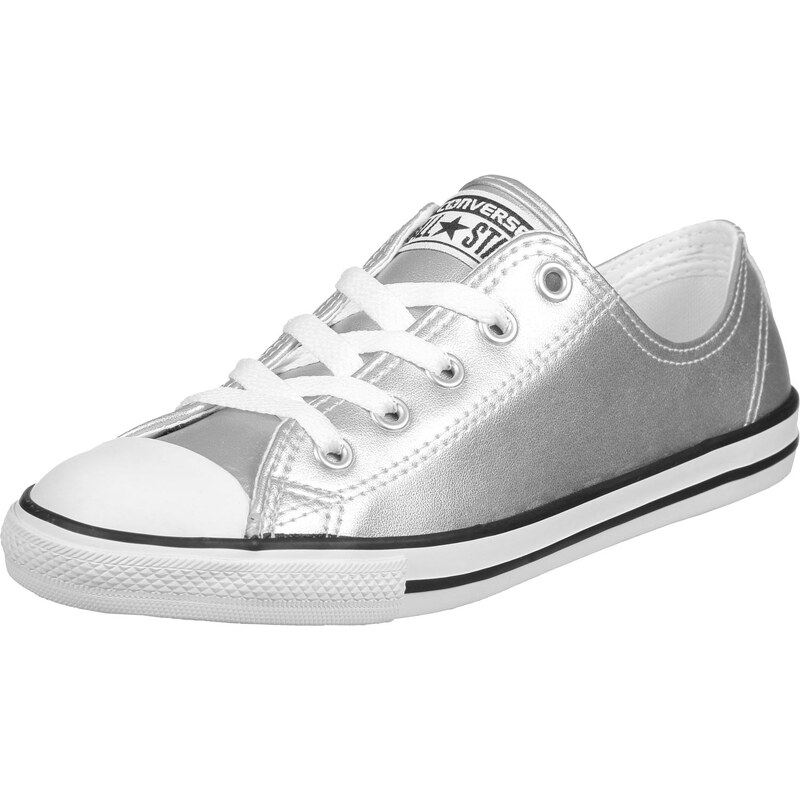 Converse All Star Dainity Leather Ox W chaussures silver