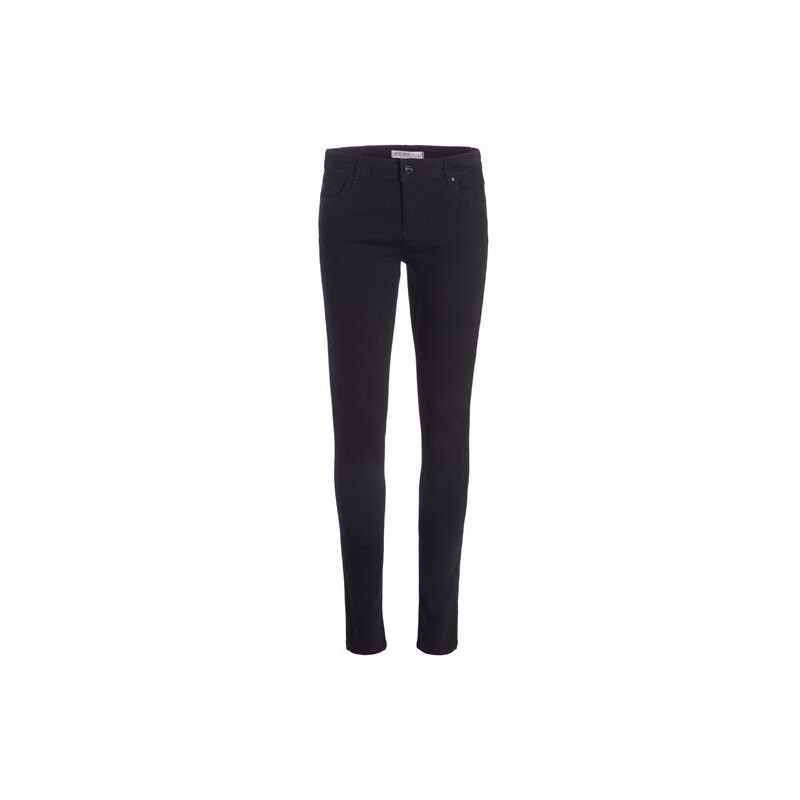 Pantalon slim coloris uni Noir Coton - Femme Taille 34 - Cache Cache