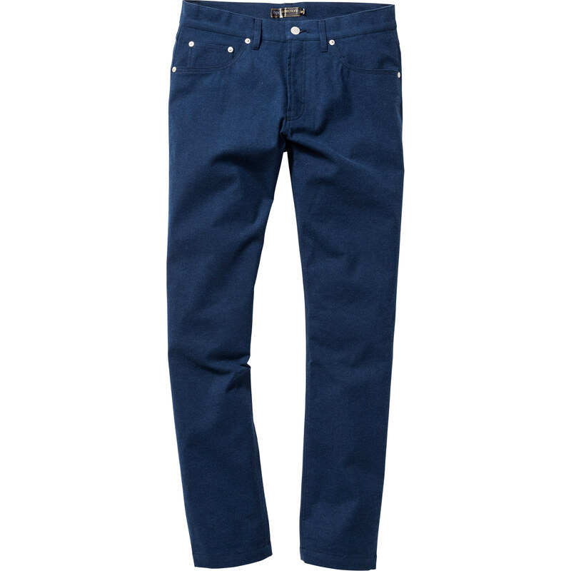bpc selection Pantalon 5 poches aspect flanelle Regular Fit, N. bleu homme - bonprix