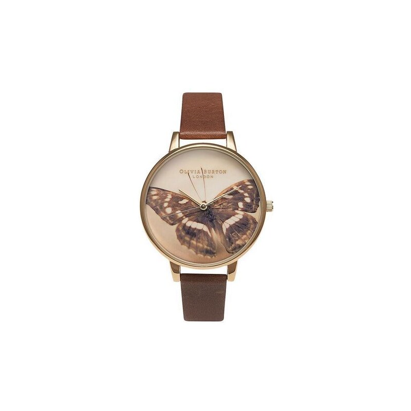 Montre Olivia Burton Woodland Butterfly - Brown and Gold