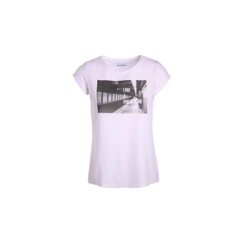 T-shirt photo métro NYC Beige Polyester - Femme Taille 0 - Cache Cache