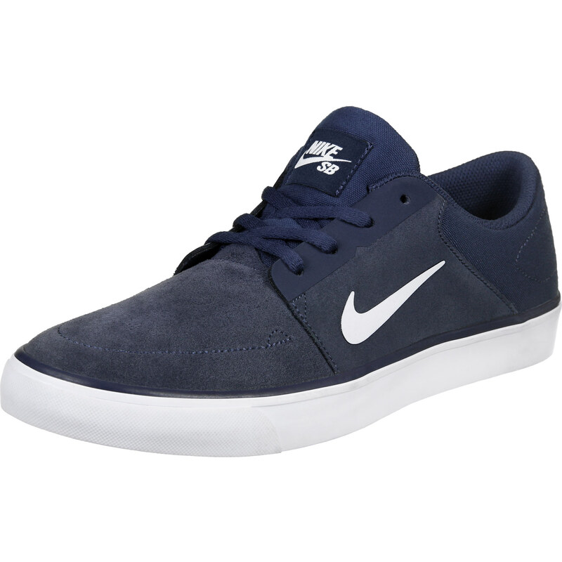 Nike Sb Portmore chaussures navy/white/brown