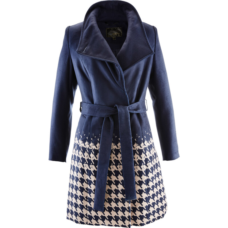 bpc selection Manteau imitation laine bleu manches longues femme - bonprix