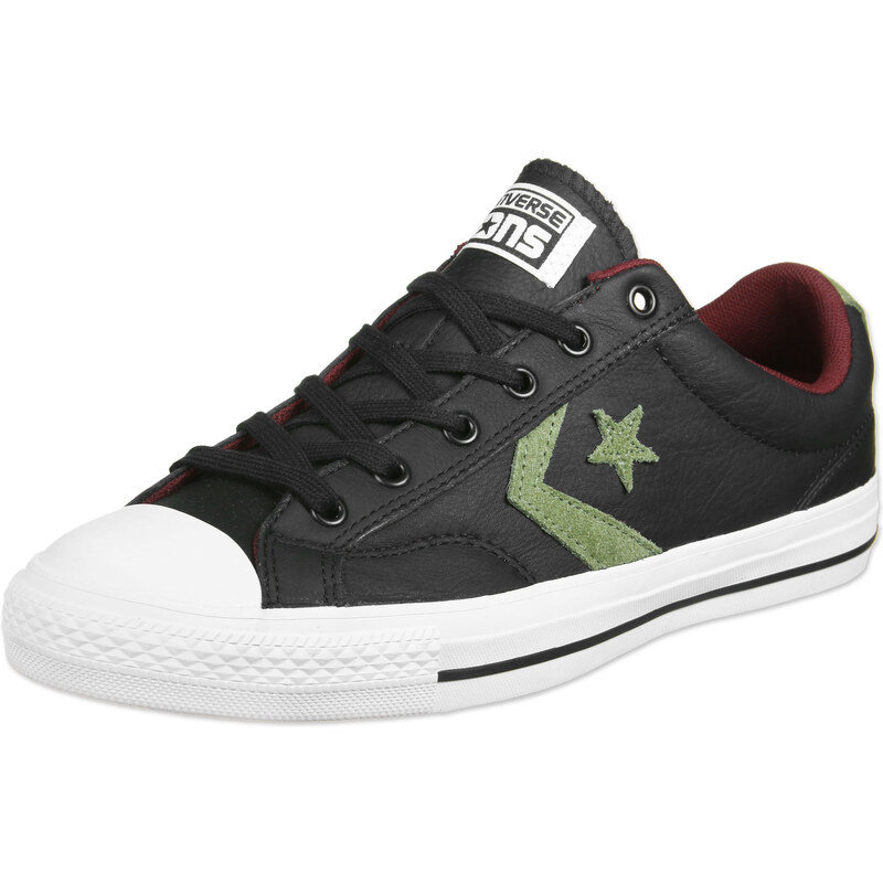 Converse Cons Star Player Sneaker black/fatigue green/red block