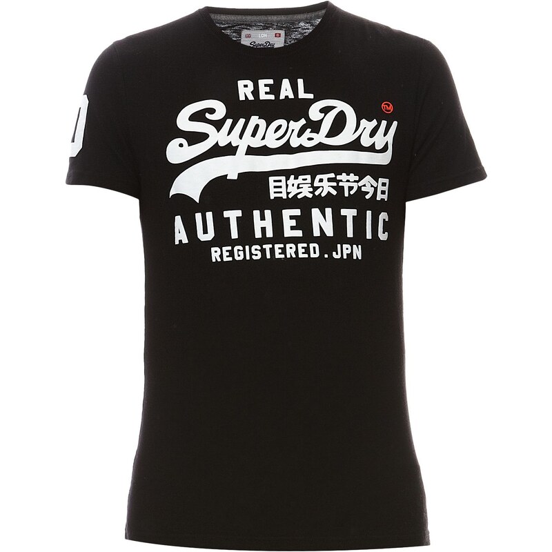 Superdry Vintage Authetic Duo - T-shirt Label - noir