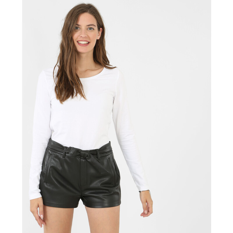 T-shirt basique Femme - Couleur blanc - Taille L -PIMKIE- SOLDES HIVER 2017