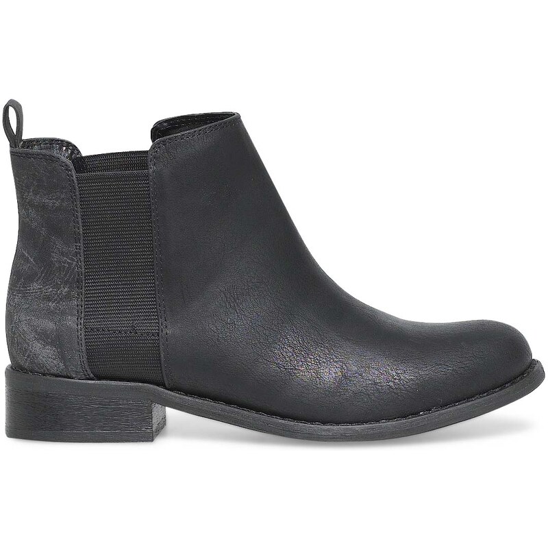 boots plat noir gris E-you
