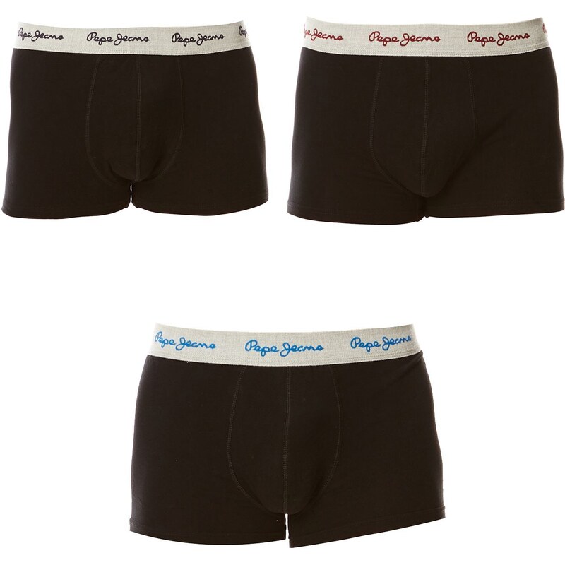 Pepe Jeans London Harris - Lot de 3 boxers en coton mélangé - noir