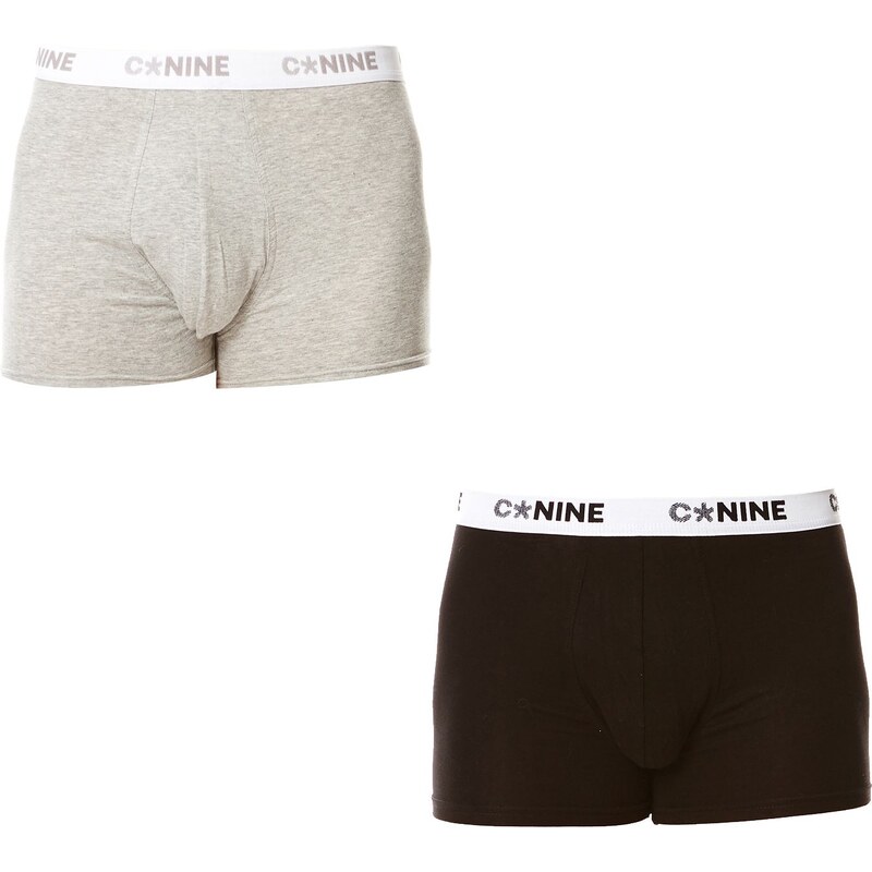 Celio Cnine2 - Lot de 2 boxers en coton mélangé - gris