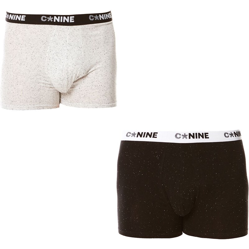 Celio Cnine2 - Lot de 2 boxers en coton mélangé - denim noir