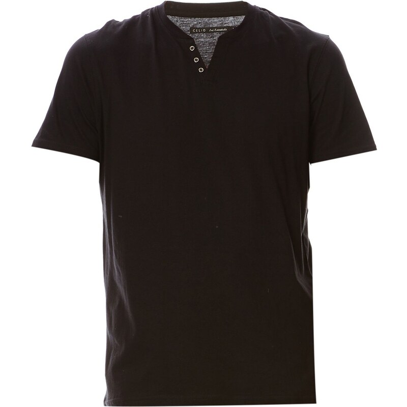 Celio T-shirt en coton - noir