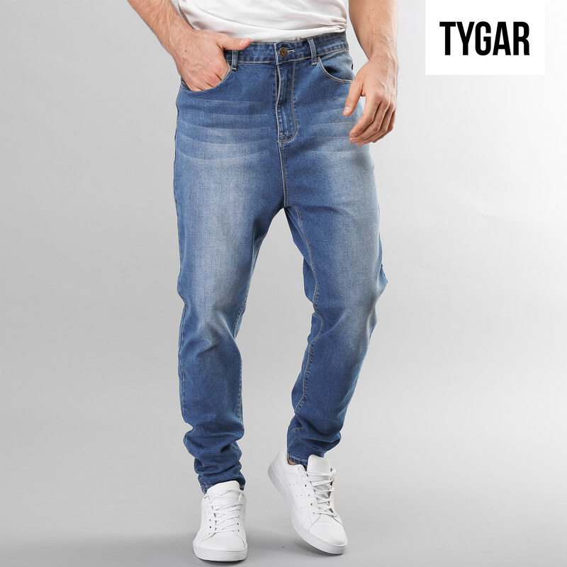 TYGAR Jeans regular délavé avec entrejambe profond