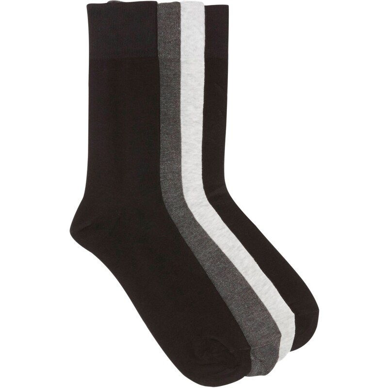 Celio NILOT - Lot de 4 paires de chaussettes - gris clair