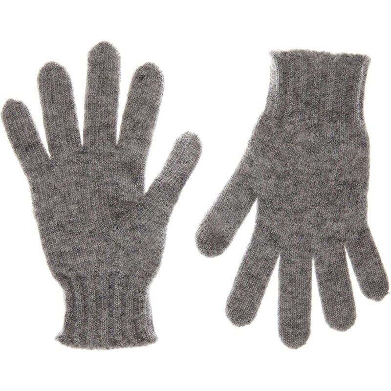 Benetton Paire de gants en laine mélangée - gris