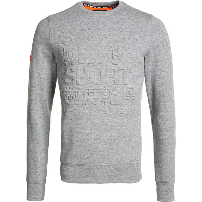 Superdry GYM TECH EMBOSSED CREW Sweatshirt grey grit