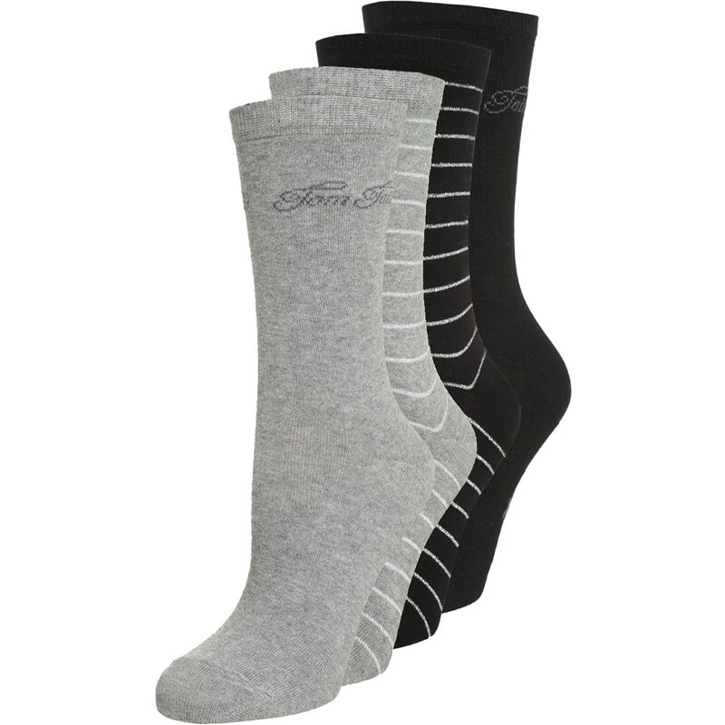 TOM TAILOR 4 PACK Chaussettes grey/black