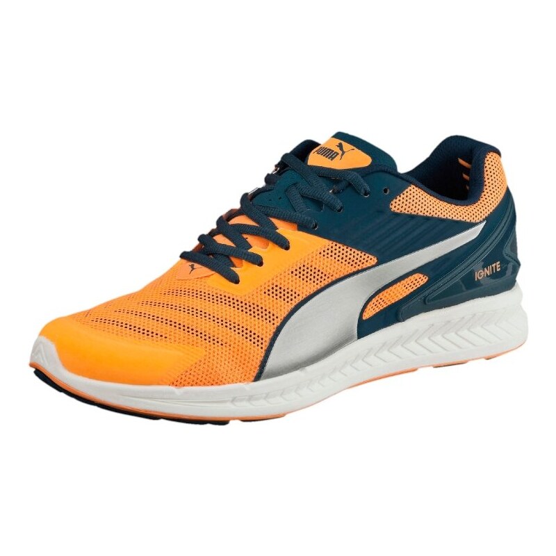Puma IGNITE V2 Chaussures de running neutres orange pop/blue wing teal/puma silver