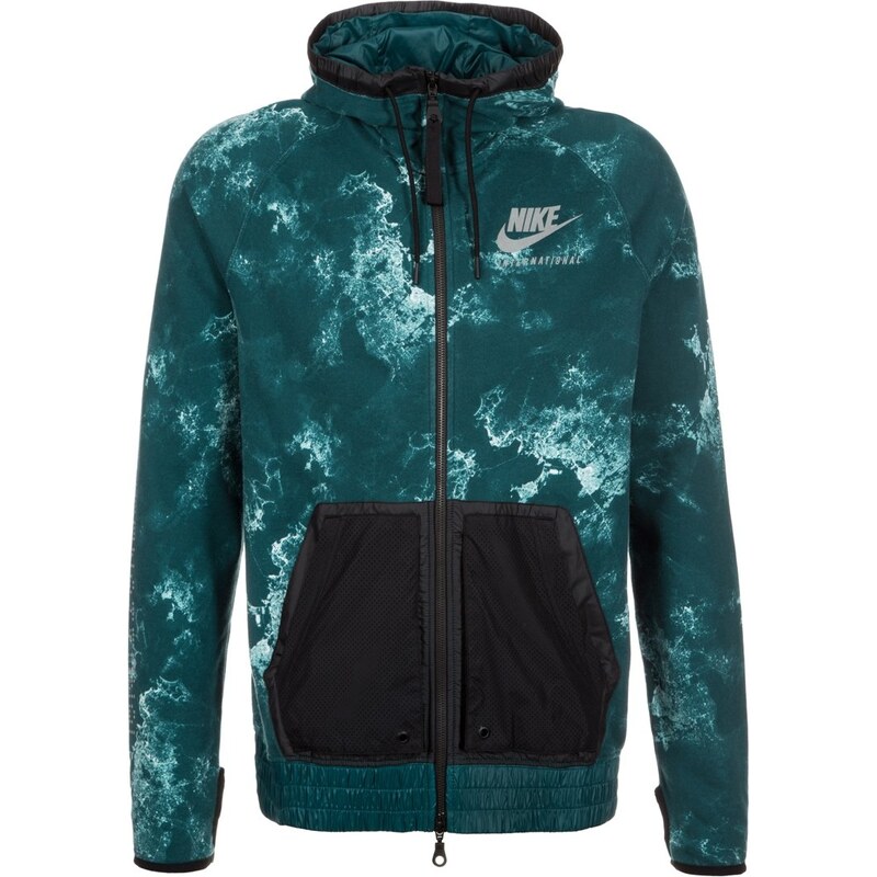 Nike Sportswear INTERNATIONAL Sweat zippé midnight turquoise