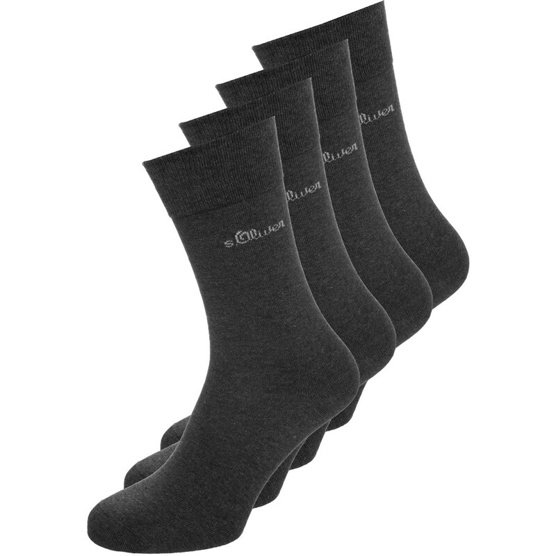 s.Oliver 4 PACK Chaussettes anthracite
