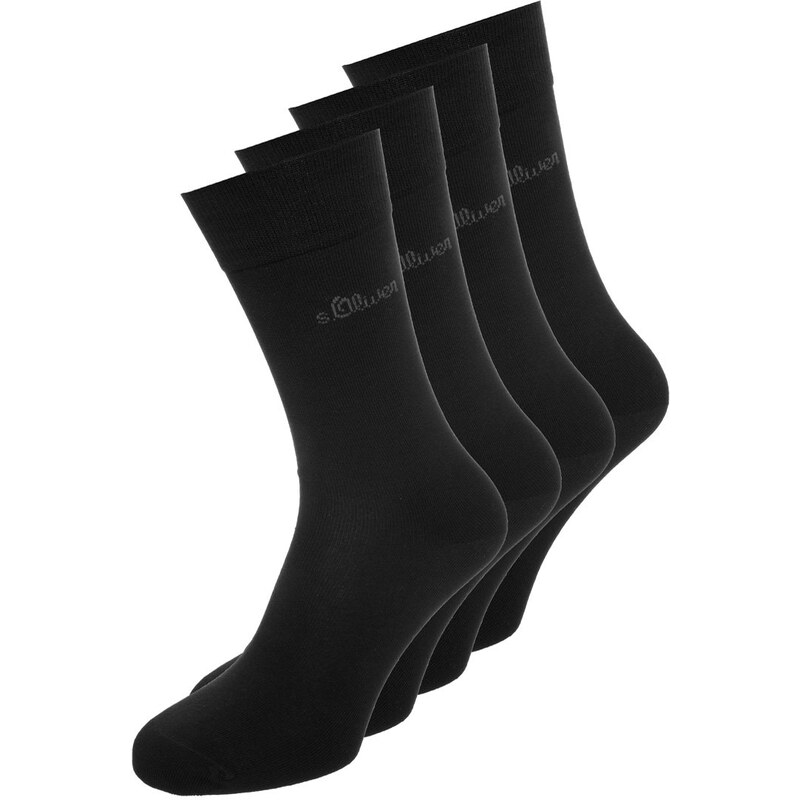 s.Oliver 4 PACK Chaussettes black