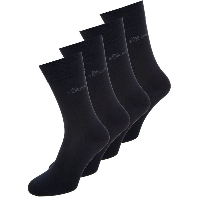 s.Oliver 4 PACK Chaussettes navy