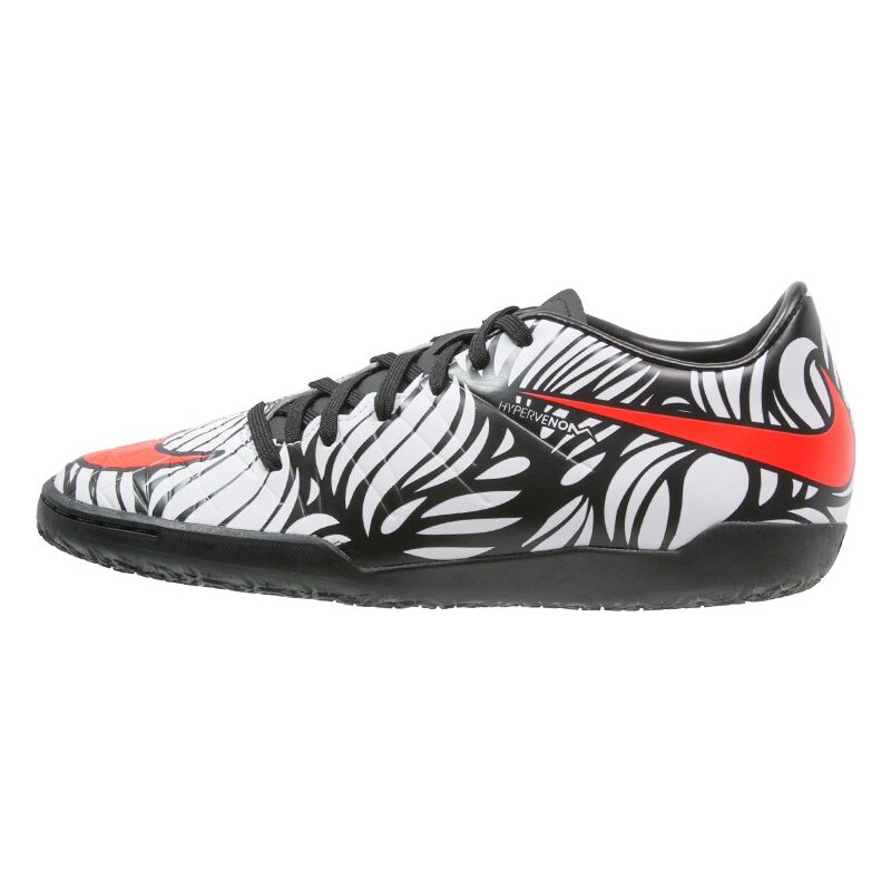 Nike Performance HYPERVENOM PHELON II NJR IC Chaussures de foot en salle noir/blanc/rouge