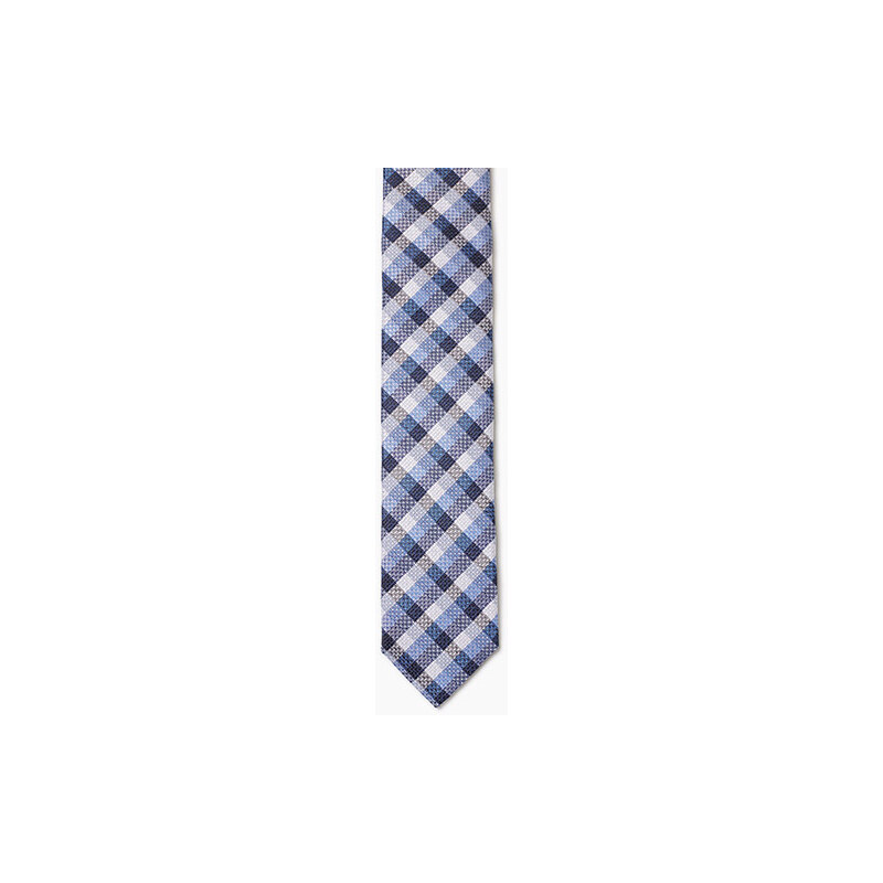 Esprit Cravate à carreaux, 100 % soie