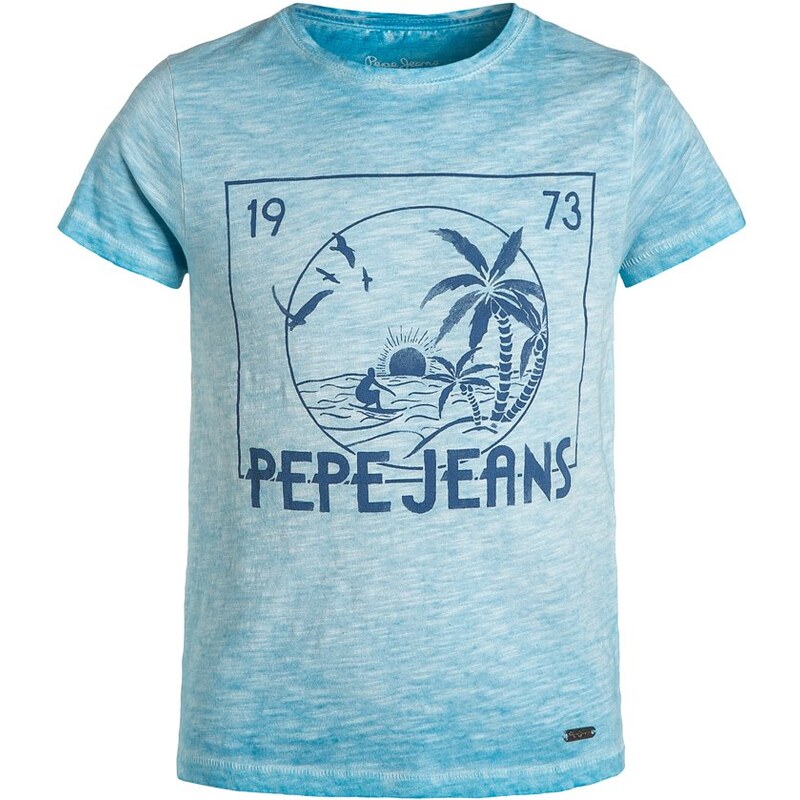 Pepe Jeans LEOPOLD Tshirt imprimé blue