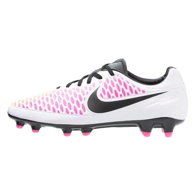 Nike Performance MAGISTA ORDEN FG Chaussures de foot à crampons white/black/pink blast/volt