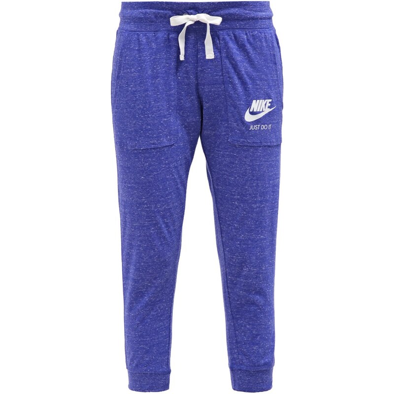 Nike Sportswear GYM VINTAGE Pantalon de survêtement bleu foncé/blanc