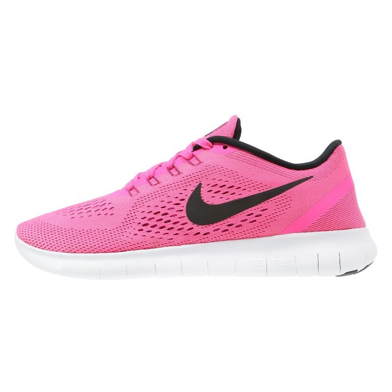 Nike Performance FREE RUN Chaussures de course neutres pink blast/black/fire pink/White