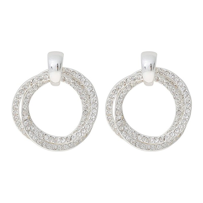 SNÖ of Sweden STORY Boucles d'oreilles silvercoloured clear