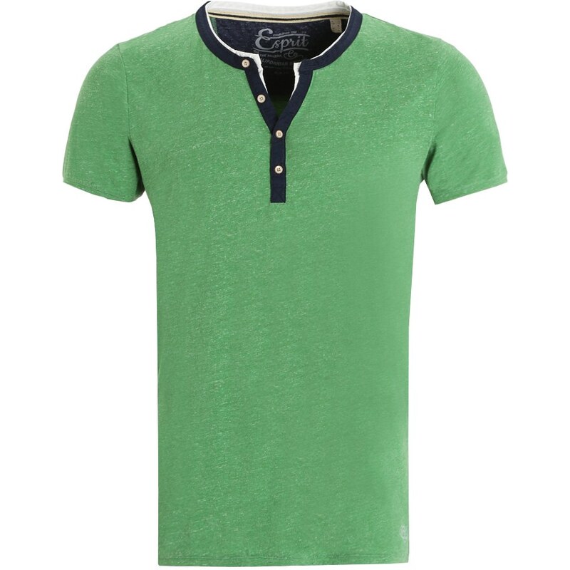 Esprit FLOW SLIM FIT Tshirt imprimé green