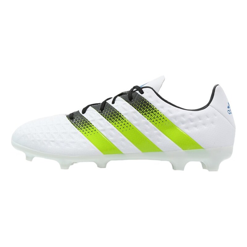 adidas Performance ACE 16.3 FG/AG Chaussures de foot à crampons white/semi solar slime/shock blue