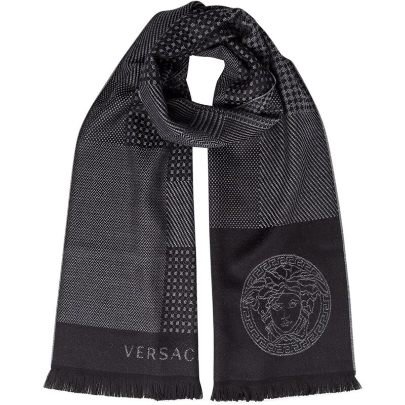 Versace Écharpe nero/grigio
