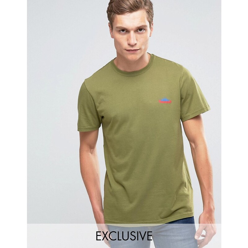 Penfield - T-shirt avec logo montagne exclusivité ASOS - Vert olive - Vert