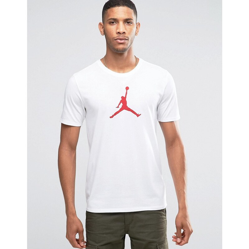 Nike - Jordan Jumpan 801051-100 - T-shirt - Rouge - Blanc