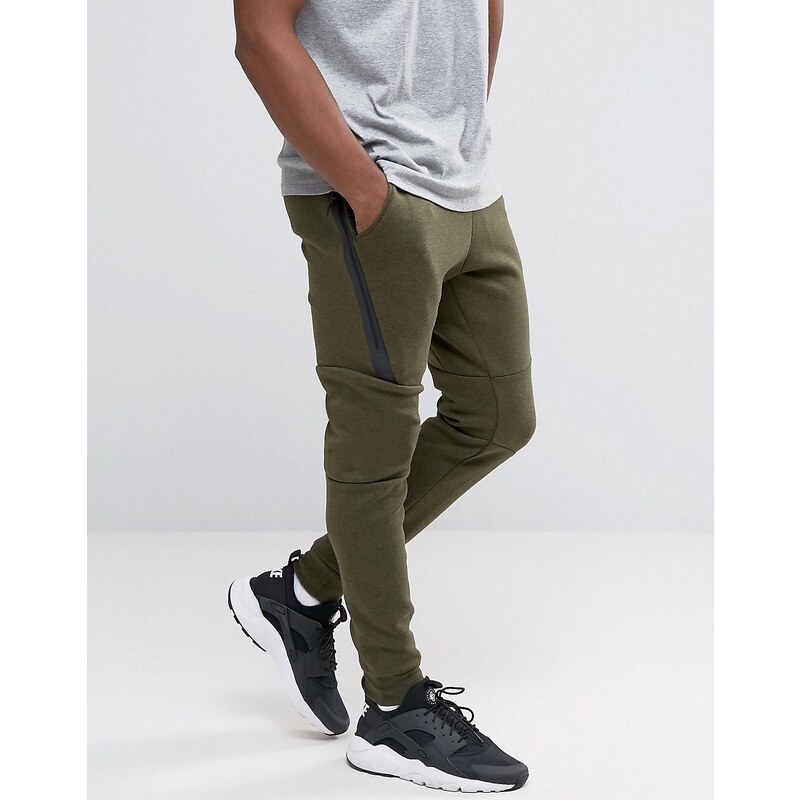 Nike - Tech - Pantalon de jogging skinny en polaire - Vert 805162-330 - Vert