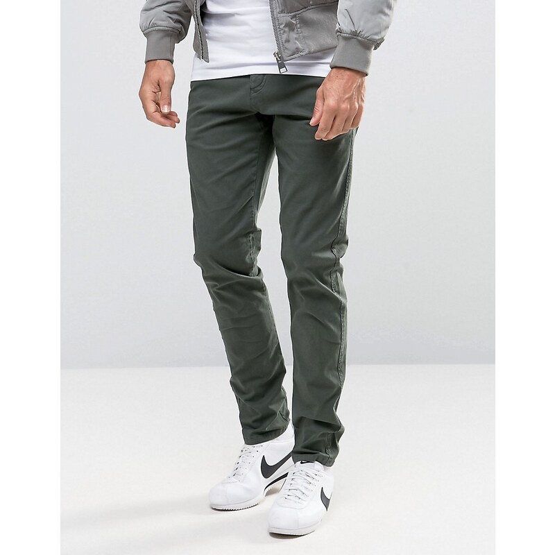 Selected Homme - Chino skinny stretch - Vert