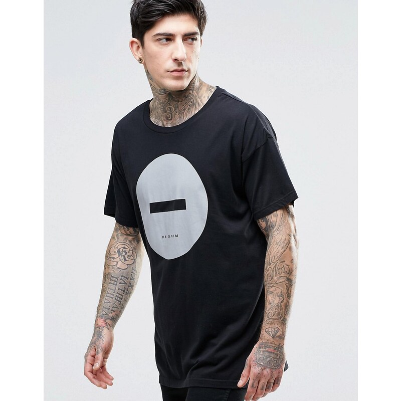 Dr Denim - Marlon - T-shirt à imprimé cercles - Noir